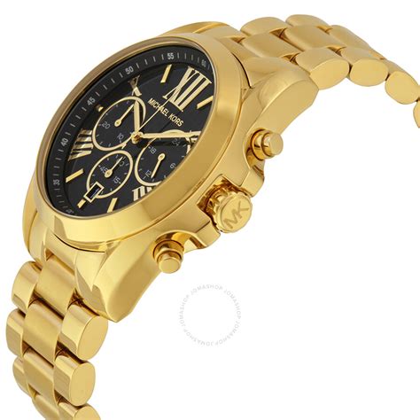 black and gold michael kors watch women'|black mk watch women.